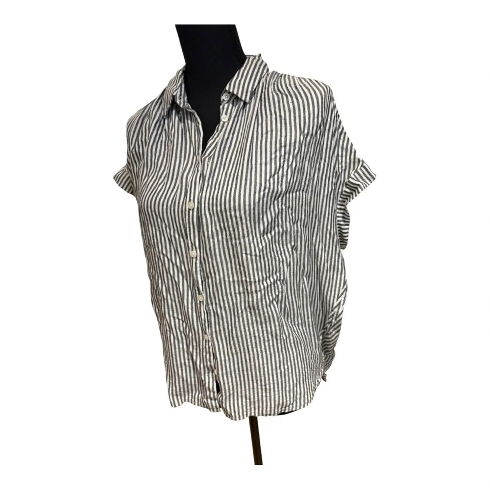 Madewell Central Shirt in Dalton Stripe K7655 size S - Picture 3 of 6
